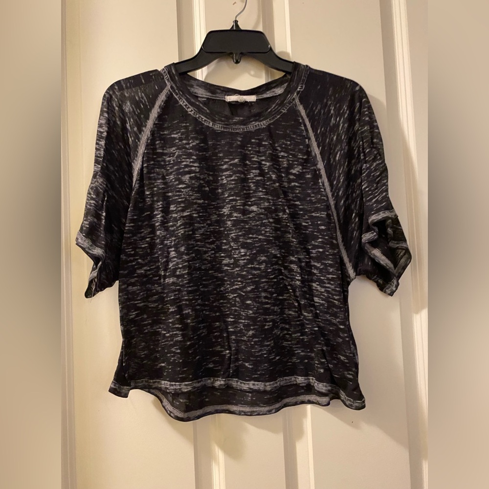 Women's Black Heathered Top